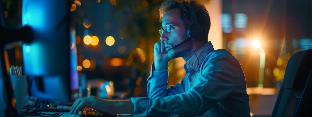 Customer service agent wearing headset and learning what is computer telephony integration at desk