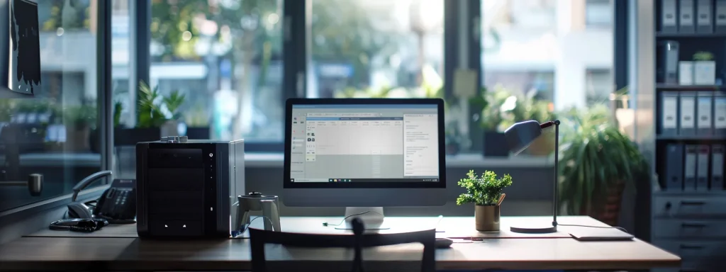 Desk software displayed on monitor to represent what is computer telephony integration