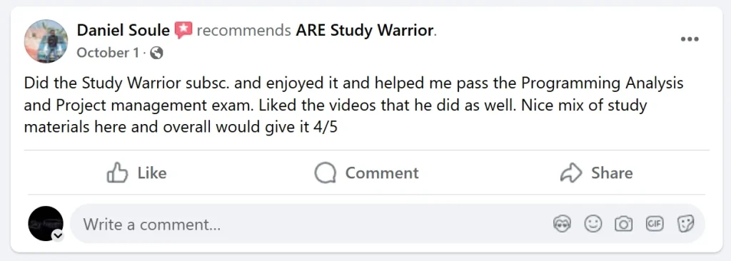 ARE Study Warrior Reviews