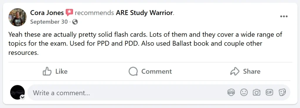 ARE Study Warrior Reviews