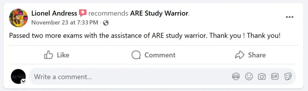 ARE Study Warrior Reviews