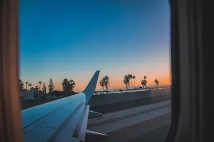 view from an airplane window nyt